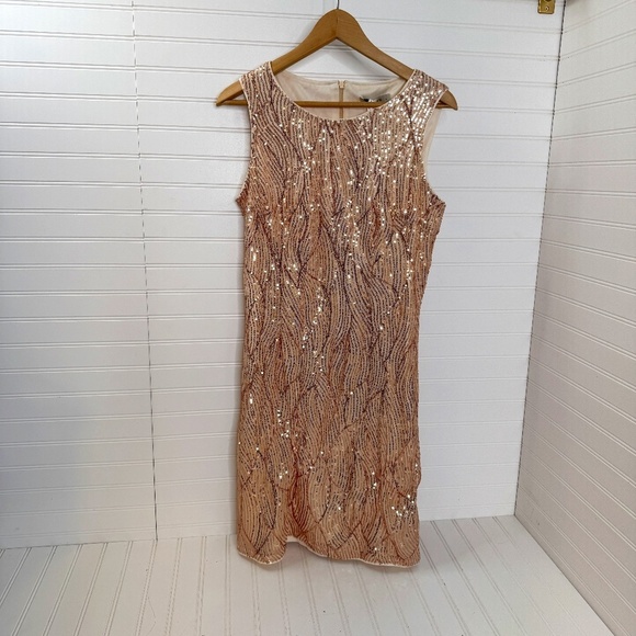 Grace Karin Dresses & Skirts - NEW Grace Karin Sequin Dress Large Gold